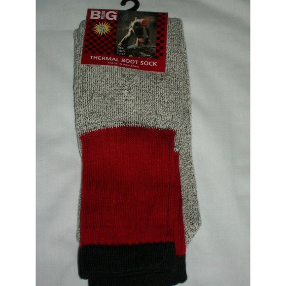 Big Jacks Thermal Boot Socks 10-13 Hiking Camping Hunting Outdoors Winter Snow - Picture 1 of 11